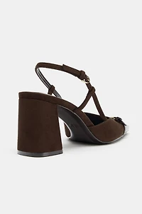 BLOCK HEEL SLINGBACK SHOE