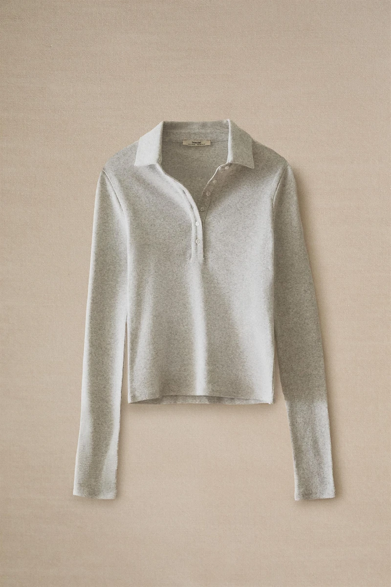 LONG SLEEVE POLO SHIRT