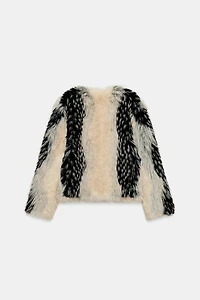 FAUX FUR SHORT COAT ZW COLLECTION