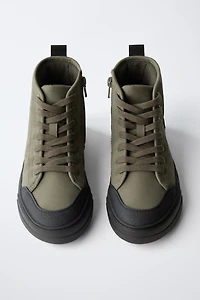 TECHNICAL HIGH-TOP SNEAKERS