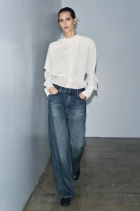 ZW COLLECTION MID-RISE BAGGY JEANS