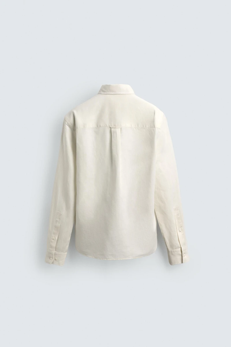 CHEMISE REGULAR FIT CHANVRE ET COTON