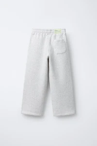 TEXTURED POLO AND WIDE LEG PANTS SET