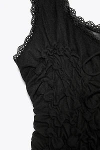 TIED RUCHED TOP
