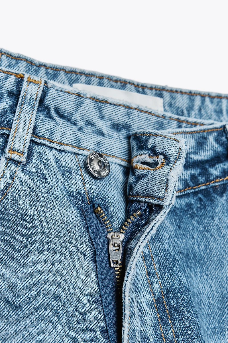JEAN Z.09 DROIT CHEVILLE TAILLE HAUTE CEINTURE CROISÉE