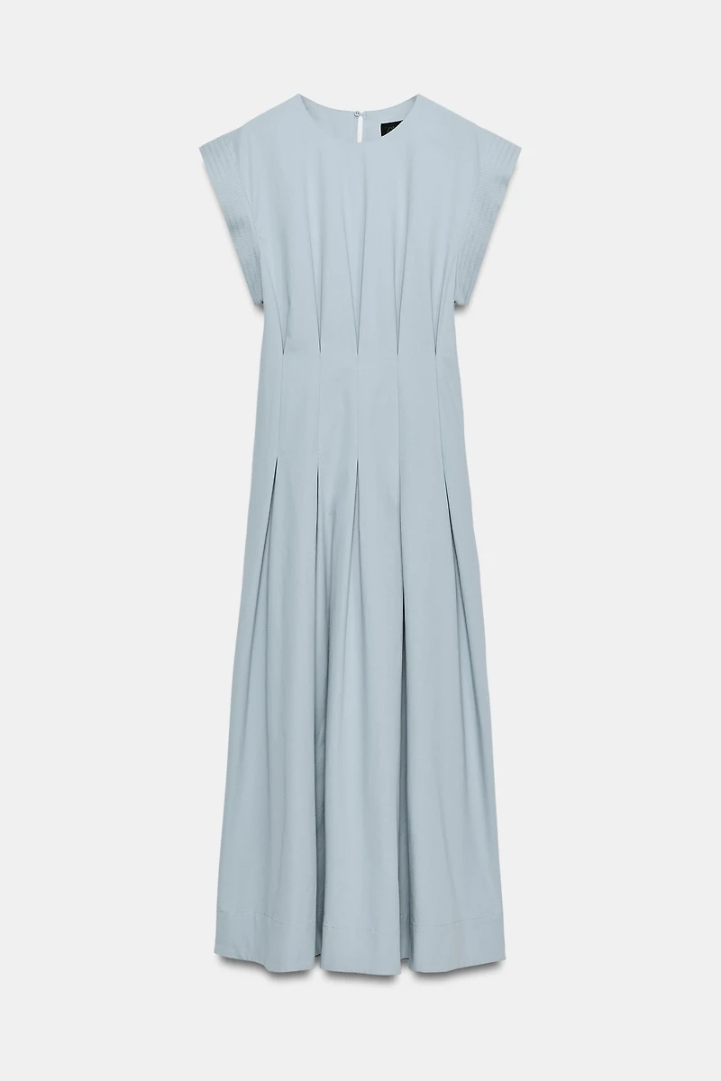 ROBE EN POPELINE PLISSÉE ZW COLLECTION