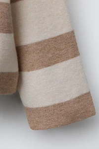 POLO EN MAILLE À RAYURES AVEC POCHE CŒUR