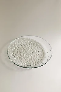 TEXTURED ACRYLIC DINNER PLATE