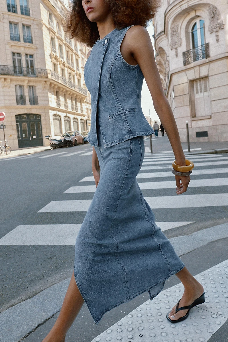 Z1975 DENIM WRAP VEST