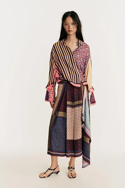 LIMITED EDITION PRINTED PAREO SKIRT