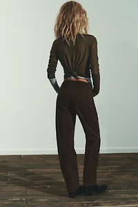 TRF MID-RISE BAGGY JEANS