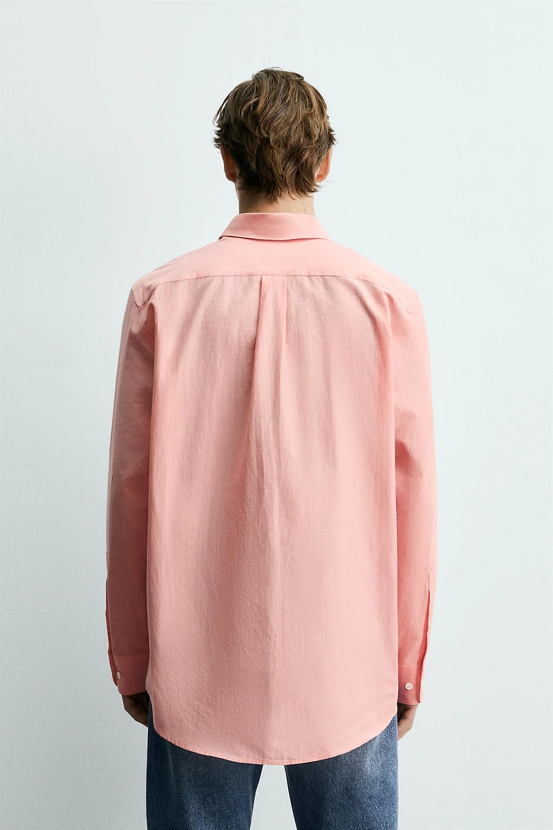 REGULAR FIT FLOWY SHIRT WITH POCKETS AARON LEVINE X ZARA