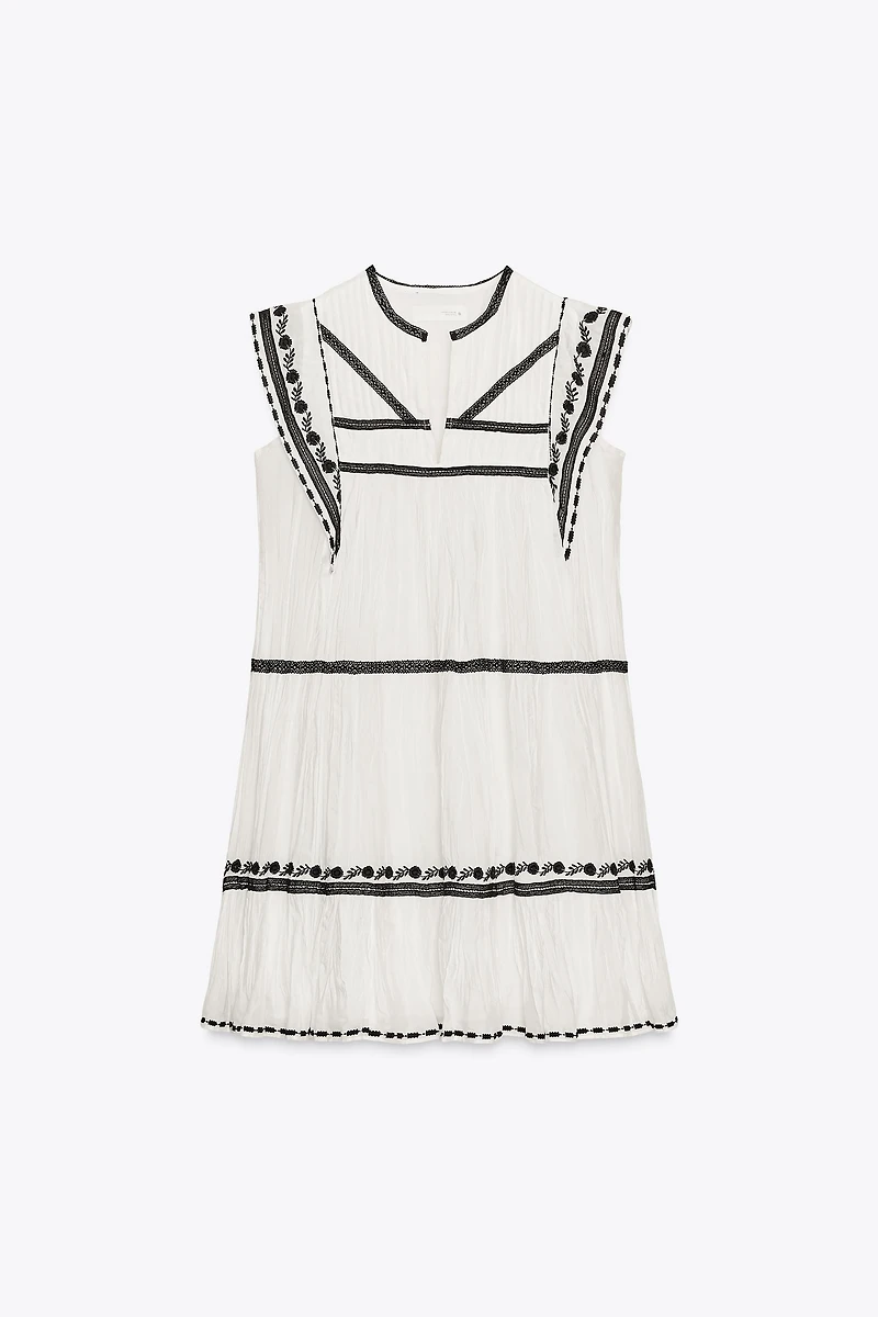 ROBE COURTE BRODÉE ZW COLLECTION
