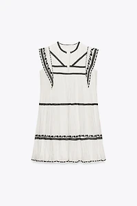 ROBE COURTE BRODÉE ZW COLLECTION