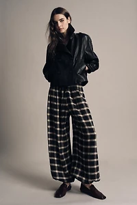 ZW COLLECTION PLAID BALLOON PANTS