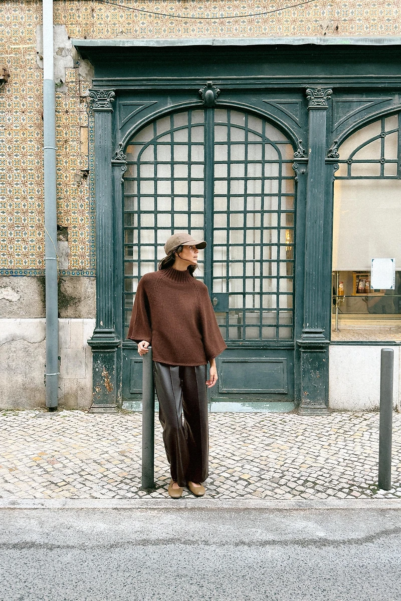 WIDE SLEEVE KNIT JUMPER