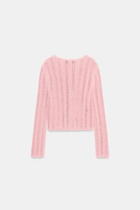 POINTELLE KNIT CARDIGAN