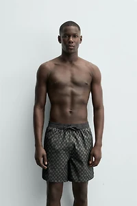 MAILLOT DE BAIN LONG À CARREAUX