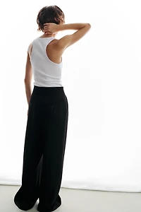 HIGH-WAISTED WIDE LEG PANTS