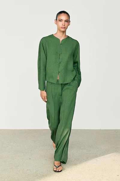 Flowing total look pants