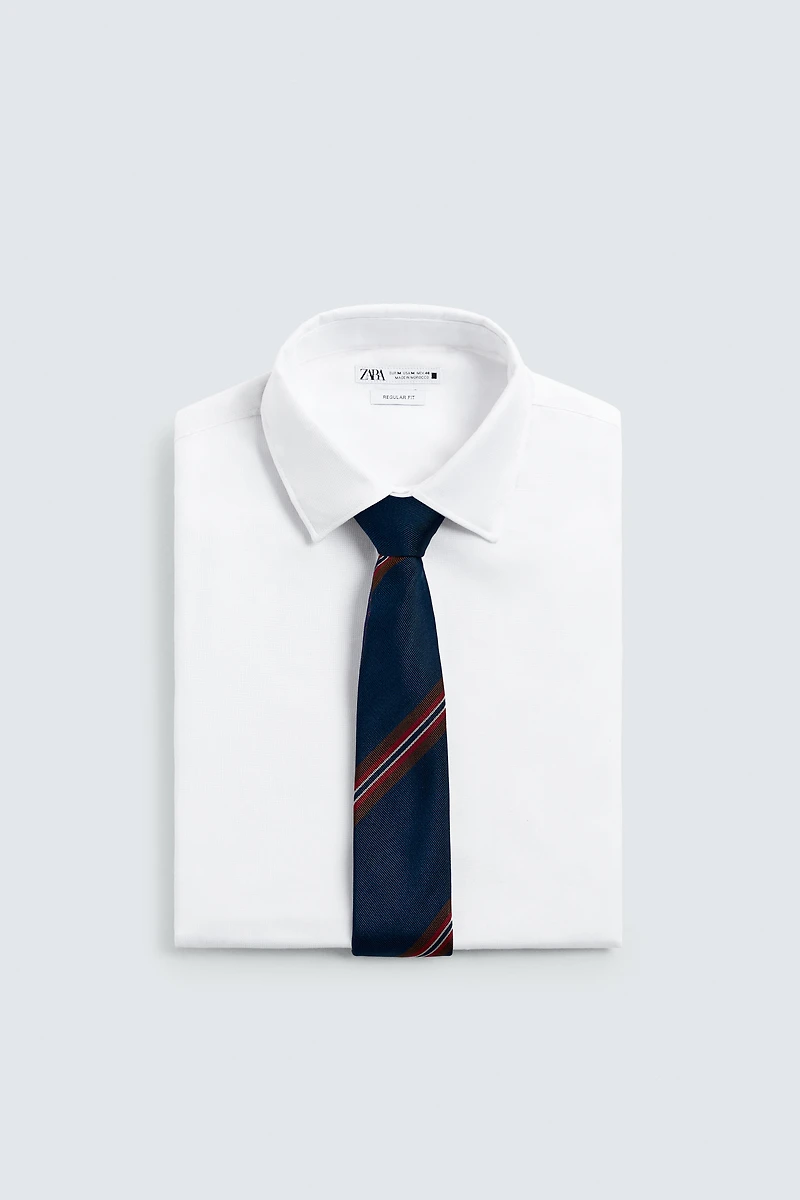 100% SILK STRIPED TIE