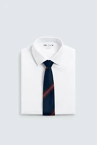 100% SILK STRIPED TIE