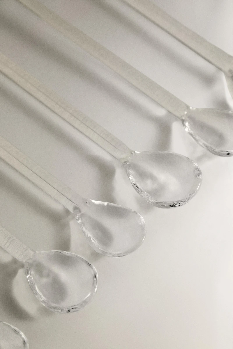 EASTER GLASS DESSERT SPOONS (PACK OF 6)