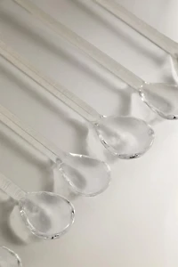 EASTER GLASS DESSERT SPOONS (PACK OF 6)