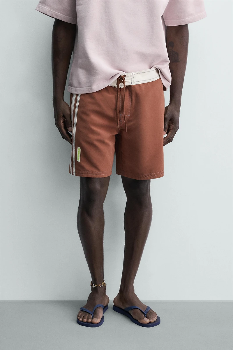 PUKAS SURF X ZARA LONG STRIPED SWIMSUIT