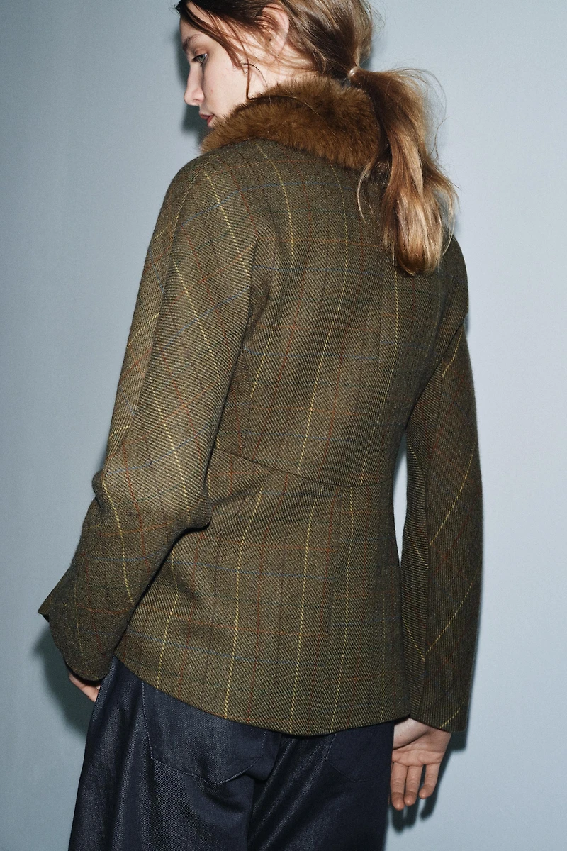 WOOL BLEND BLAZER ZW COLLECTION