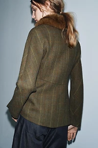 WOOL BLEND BLAZER ZW COLLECTION