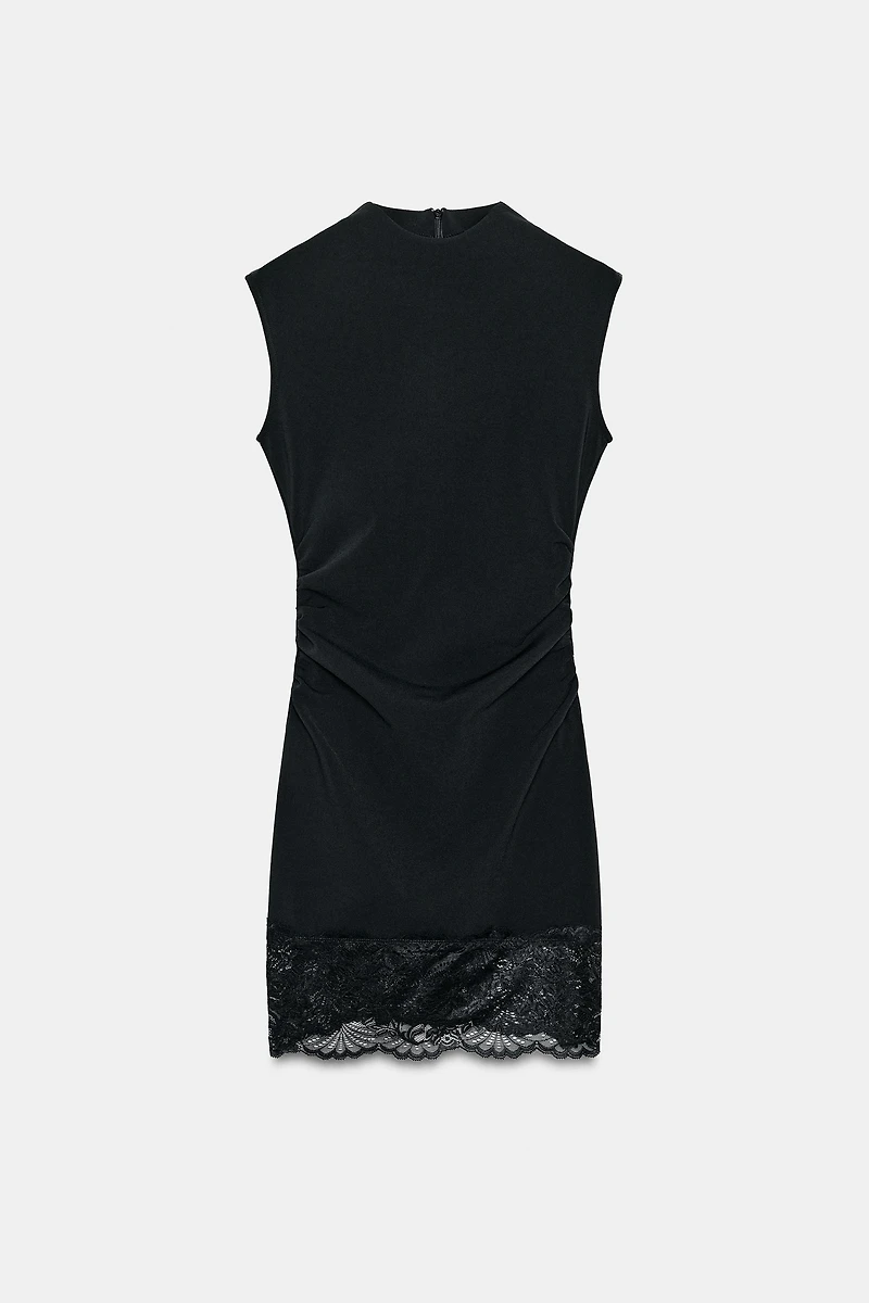 ROBE COURTE STRETCH EN DENTELLE