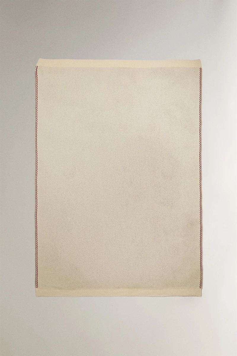 CHRISTMAS JACQUARD KNIT BLANKET