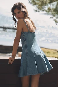 ROBE MINI EN DENIM TRF