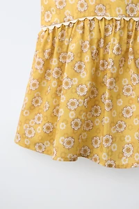 FLORAL RUFFLE TOP