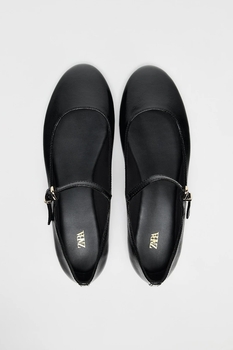 LEATHER BALLET FLATS 50TH ANNIVERSARY