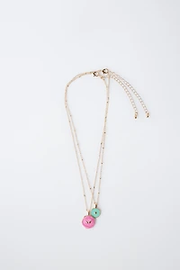 PACK OF TWO PLATE NECKLACES