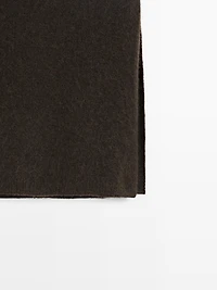 Hooded alpaca blend bib