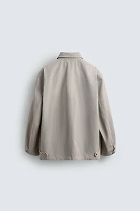 BLOUSON RELAXED FIT EFFET DÉLAVÉ AVEC POCHES