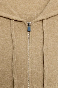 KNIT hoodie SWEATSHIRT