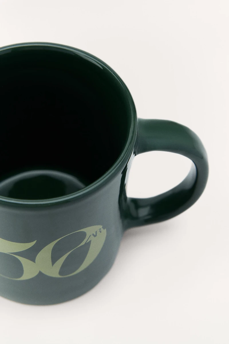50TH ANNIVERSARY EARTHENWARE MUG