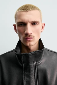 ORIGINS RELAXED FIT NAPPA LEATHER JACKET