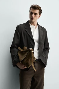 WOOL BLEND POCKET BLAZER