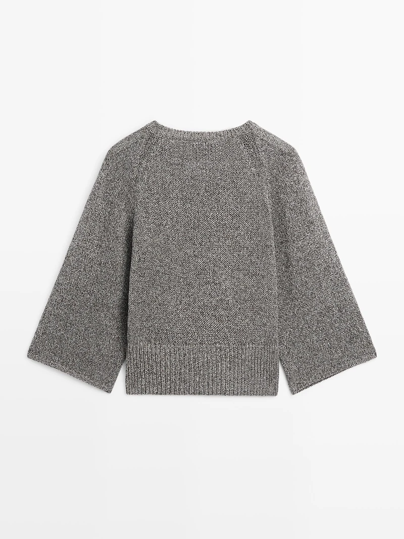 Pull en maille de coton mélang