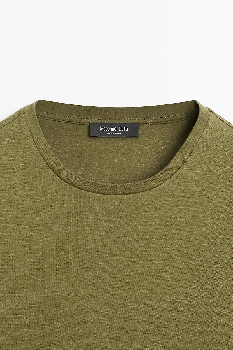 T-shirt à manches courtes en coton mélangé