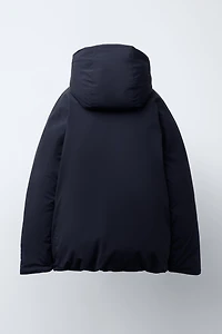 COLOR BLOCK PUFFER JACKET