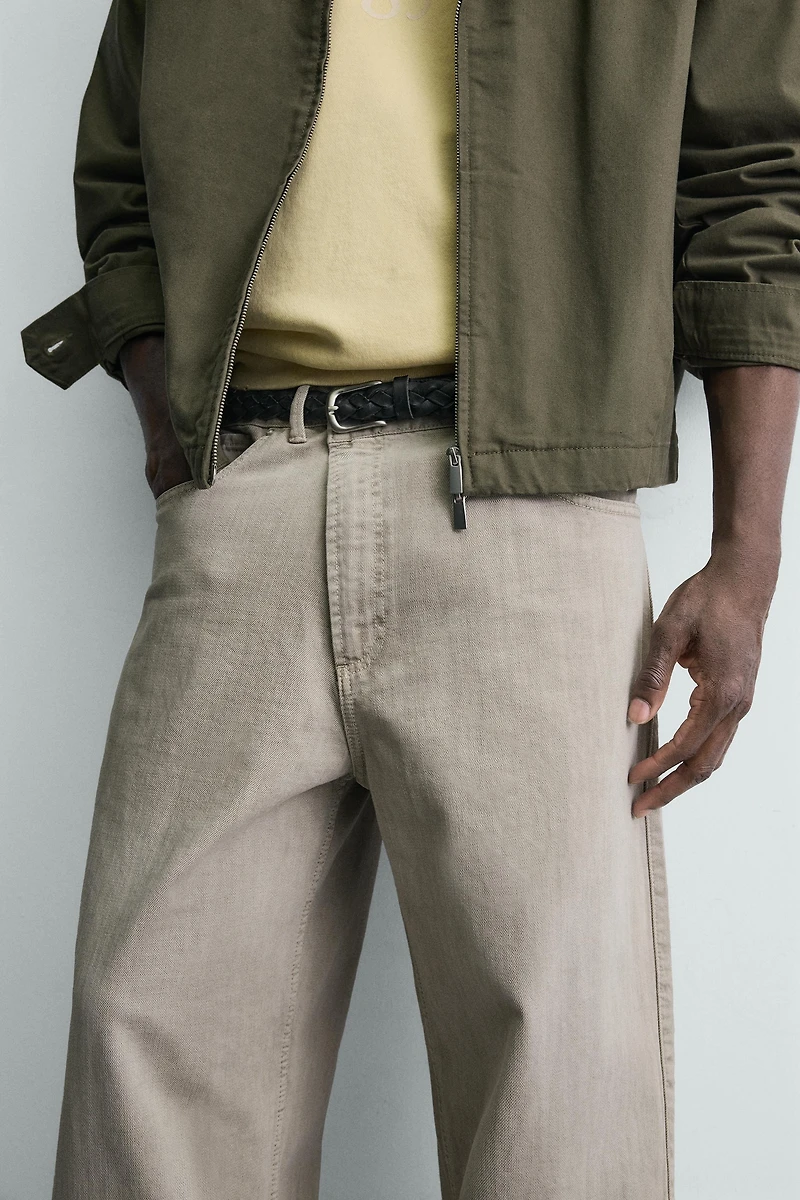RELAXED FIT WRAP CLOSURE PANTS