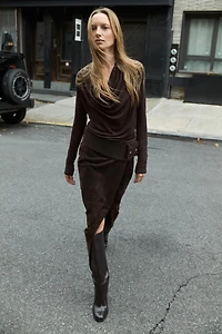 T-SHIRT DRAPÉ AVEC LYOCELL