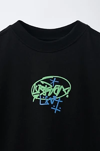 GRAFFITI PRINT T-SHIRT