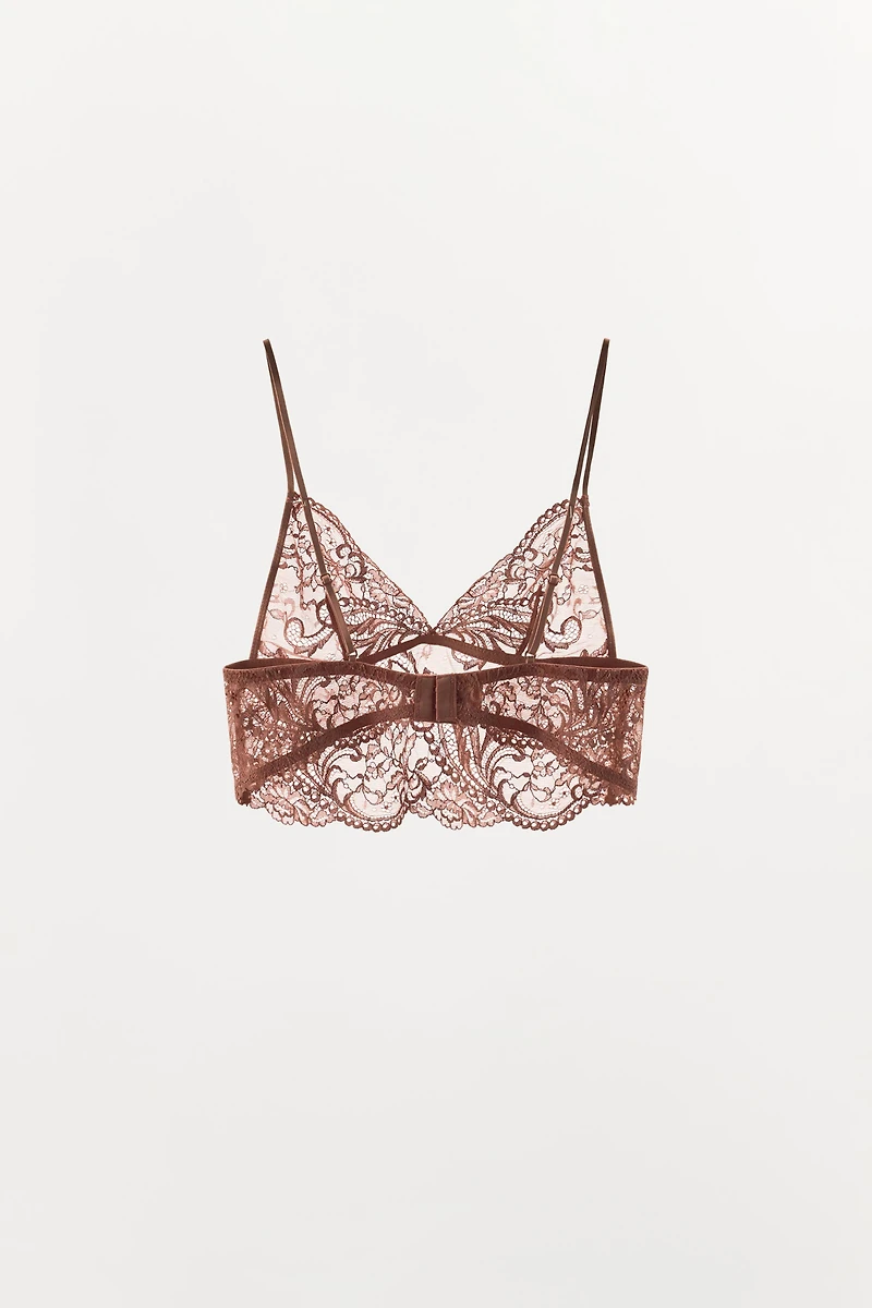 LACE TRIANGLE BRA
